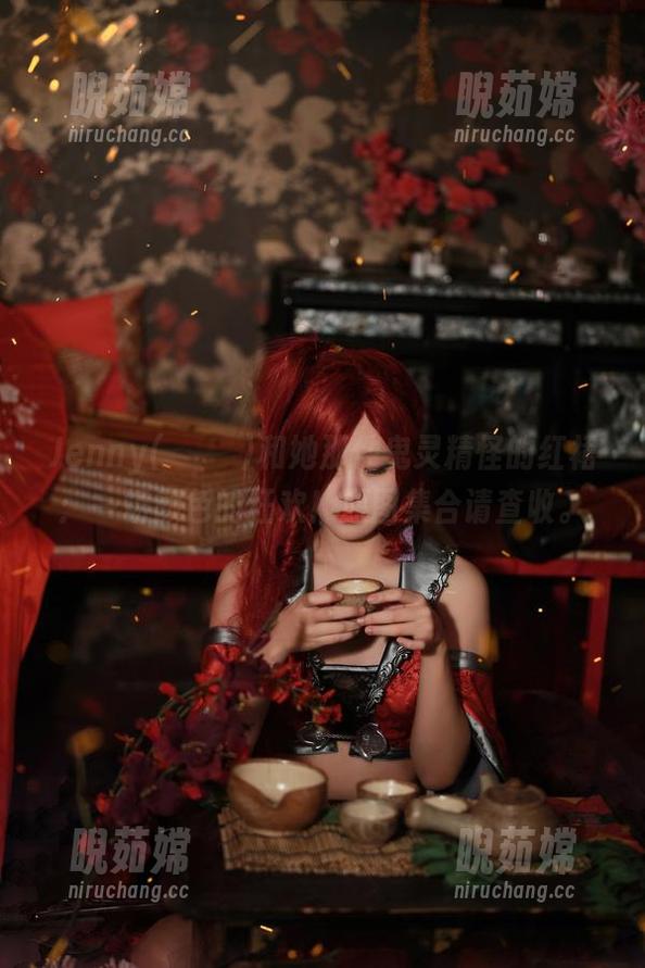 Jenny(정제니)和她那件鬼灵精怪的红裙：一场颜色的狂欢！原图集合请查收。